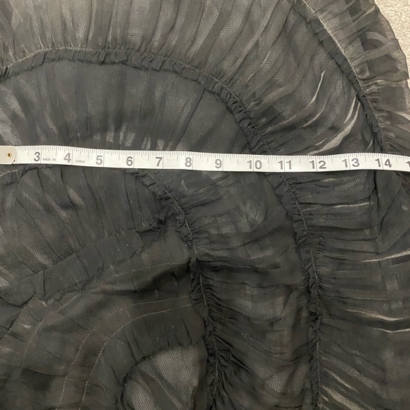 ❌SOLD❌ Alberta Ferretti Anthracite Ombre Chiffon Dress Sz S - Picture 11 of 13